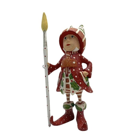 Patience Brewster Krinkles Dash Away Vixen’s Painter Elf Ornament 4.5” - Picture 1 of 6